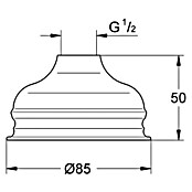 Grohe Kopfbrause Relexa Plus (Durchmesser: 8,5 cm, Anzahl Funktionen: 1, Chrom)