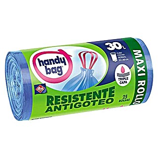 Handy bag Bolsas de basura Antigoteo Maxi (30 l, 25 uds., Azul)