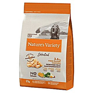 Nature's Variety Pienso seco para perros Selected Medium/Max (12 kg, Pollo campero)