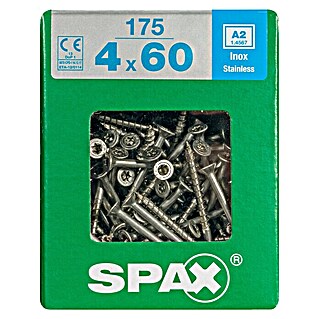 Spax Senkkopfschraube (Ø x L: 4 x 60 mm, Edelstahl rostfrei A2, 175 Stk.)