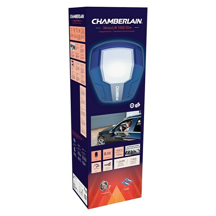 Chamberlain Garagentorantrieb MotorLift 1000 Slim (Torfläche: Max. 13,5 m², Zugkraft: Max. 1.000 N)