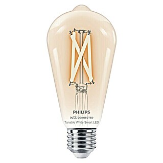 WiZ Bombilla LED Filamento vintage (E27, 6,7 W, 806 lm, Transparente)