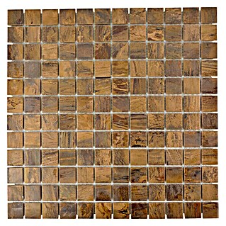 Mosaikfliese Quadrat XK SQ 76 (30 x 30 cm, Kupfer, Matt)