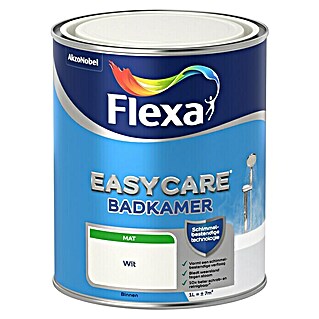 Flexa Easycare Muurverf Badkamer (Wit, 1 l, Mat)