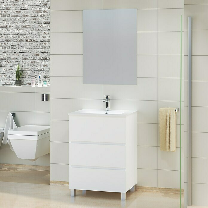 Mueble de lavabo Patri (46 x 60 x 83 cm, Blanco)