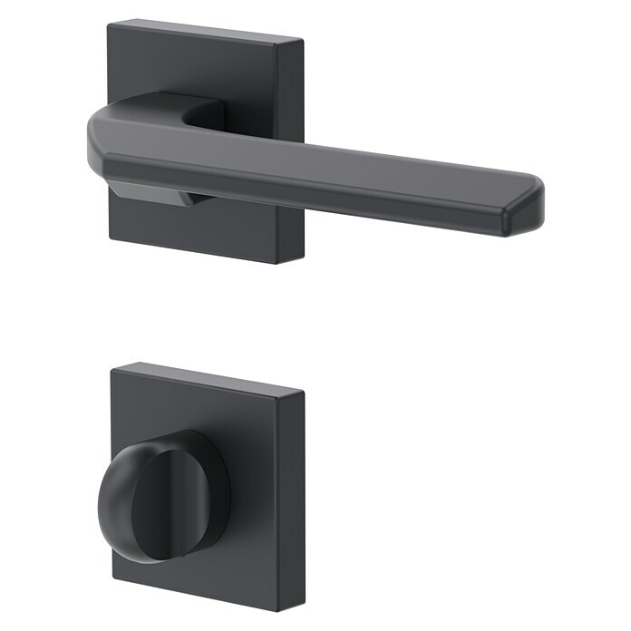 Diamond Doors WC-Türgarnitur Bellevue (Türstärke: 40 - 45 mm, Schlitzkopf/Olive SK/OL, Anthrazit)