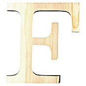 Artemio Letra de madera (Motivo: F, L x An x Al: 19 x 1 x 19 cm, Madera)