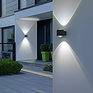 Starlux LED-Außenwandleuchte Fano (10 W, 12 x 9 x 10,5 cm, Anthrazit, IP54)