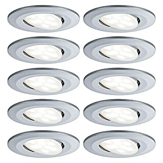 Paulmann LED-Einbauleuchten-Set Calla (6 W, Chrom, Neutralweiß)