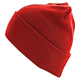 Flexfit Strickmütze Beanie (Grau/Rot, Größe: Universal)