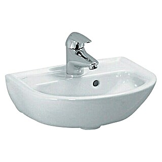Laufen Handwaschbecken Pro B (B x L: 32 x 40 cm, Ohne Spezialglasur, Hahnloch: Mitte, Mit Überlauf, Weiß)