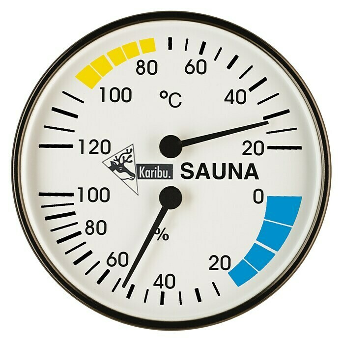 Karibu Klimamesser Classic (Temperaturbereich Thermometer: 0 °C bis 120 °C, Messbereich Hygrometer: 0 - 100 % r.F.)