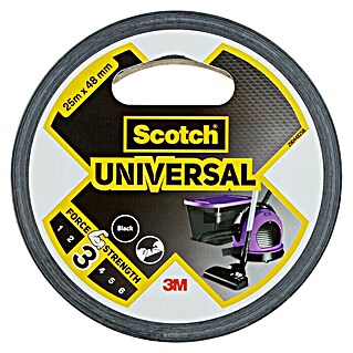 3M Cinta adhesiva universal Scotch americana (Negro, An x L: 48 mm x 25 m, 1 ud.)