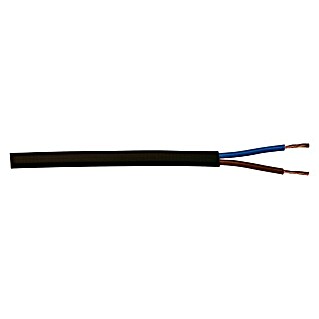 Izolirani kabel (H03VVH2-F2x0,75, 10 m, Crne boje)