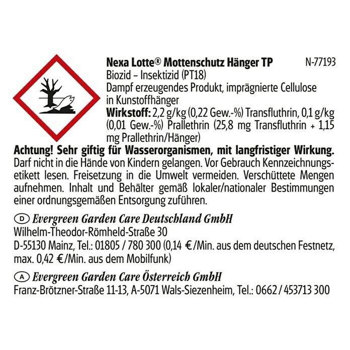 Nexa Lotte Mottenschutz Hänger (2 Stk.)