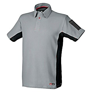 Industrial Starter Polo Stretch (Gris/Negro, M)