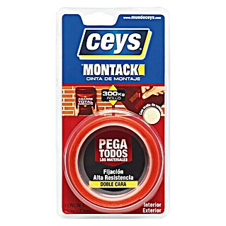 Ceys Cinta de montaje Montack (2,5 m x 19 mm)