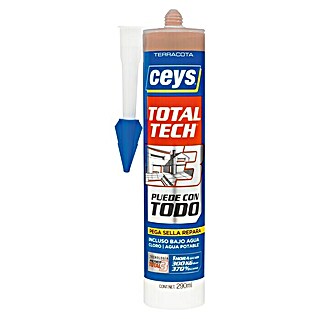 Ceys Adhesivo y sellador Total-Tech (Terracota, 290 ml)