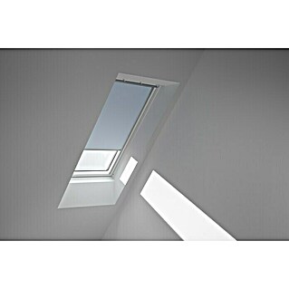 Velux Dachfensterrollo DKL CK02 4576S (Farbe: Himmelblau - 4576S, Farbe Schiene: Aluminium, Manuell)