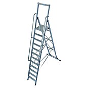 Krause Stabilo Stufenstehleiter (Arbeitshöhe: 4,8 m, 12 Stufen, Aluminium)
