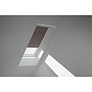 Velux Dachfensterrollo DKL PK04 4577SWL (Farbe: Taupe - 4577SWL, Farbe Schiene: Weiß, Manuell)