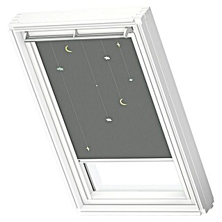 Velux Dachfensterrollo DKL C02 4665SWL (Farbe: Kids Mobile - 4665SWL, Farbe Schiene: Weiß, Manuell)