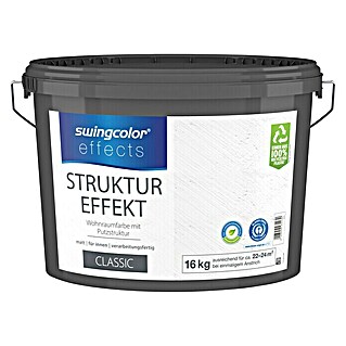 swingcolor effects Strukturfarbe (Classic, 16 kg, Konservierungsmittelfrei)