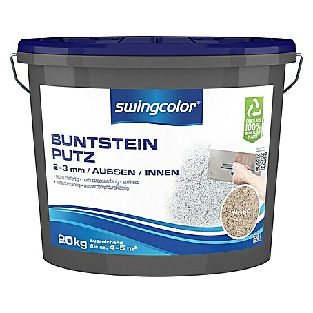 swingcolor Buntsteinputz (Farbton: Nr. 50, 20 kg, Korngröße: 2 - 3 mm)