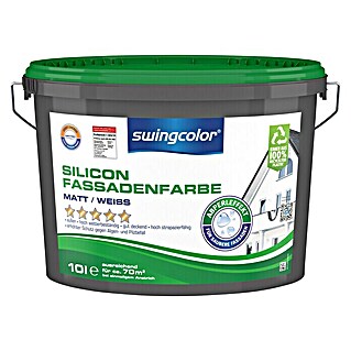 swingcolor Silikon-Fassadenfarbe (Weiß, 10 l, Matt)