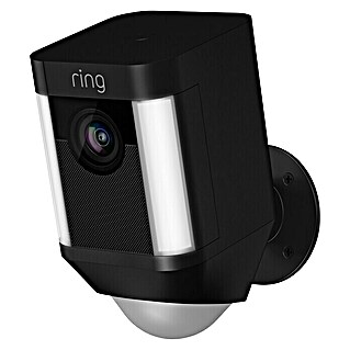 Ring Überwachungskamera Spotlight Cam Battery (Schwarz, Akku, 2 Wege Kommunikation, IP64)