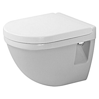 Duravit Starck 3 Wand-WC Compact (Mit Spülrand, Ohne Spezialglasur, Spülform: Tief, Sichtbarkeit Befestigung: Sichtbar, Weiß)