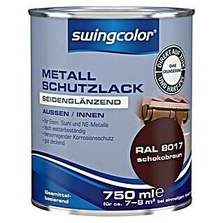 swingcolor Metall-Schutzlack (Schokobraun, 750 ml, Seidenglänzend)