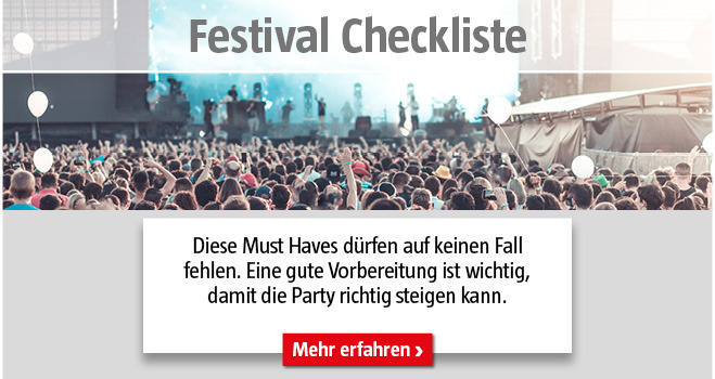 Festival Checkliste