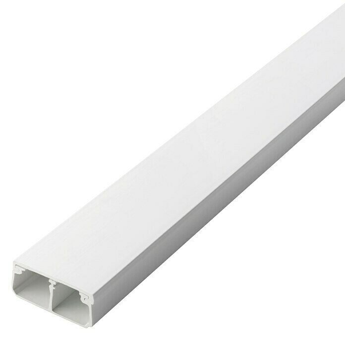 Canaleta para cables (L x An x Al: 200 x 10 x 4 cm, Blanco)