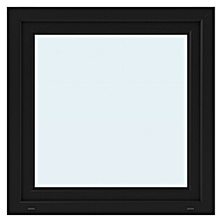 Solid Elements Kunststofffenster Basic (100 x 100 cm, DIN Anschlag: Rechts, Außen: Anthrazit, Innen: Weiß)
