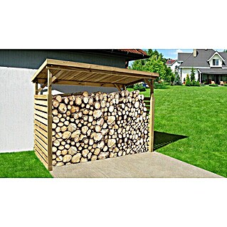 Susire Kaminholzregal innen Kaminholzunterstand Brennholzregal 73x44x33cm,180kg belastbar für Holz für draußen Garten 