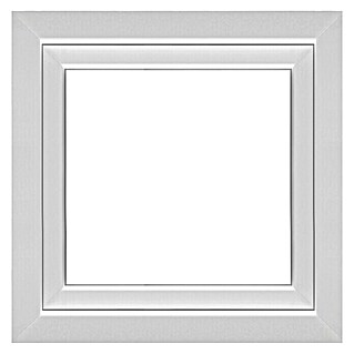 Solid Elements Kunststofffenster Q71 Supreme (B x H: 90 x 90 cm, Rechts, Weiß)