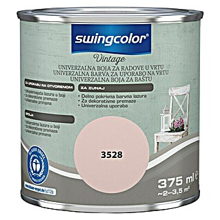 swingcolor Vintage Lazura za uporabu u vanjskom prostoru (Roza, 375 ml, Svilenkasti mat)