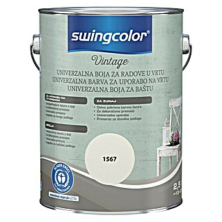 swingcolor Vintage Lazura za uporabu u vanjskom prostoru (Svileno bijela, Sadržaj: 2,5 l, Svilenkasti mat)