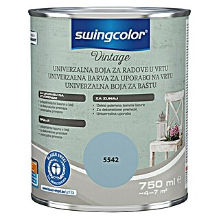 swingcolor Vintage Lazura za uporabu u vanjskom prostoru (Plava, Sadržaj: 750 ml, Svilenkasti mat)