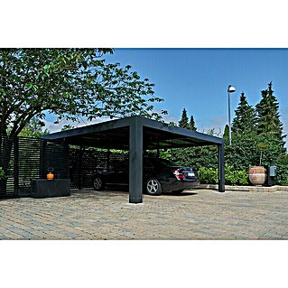 Abson Cubus Carport (5,5 x 5,8 x 2,7 m, Einfahrtshöhe: 2,15 m, Mit LED/Ohne Solar)