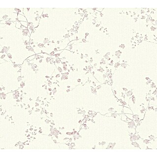 AS Creation Metropolitan Stories Vliestapete Blümchen (Lilac/Weiß, Floral, 10,05 x 0,53 m)