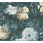 AS Creation Metropolitan Stories Vliestapete Aquarell-Blume (Blau/Creme, Floral, 10,05 x 0,53 m)