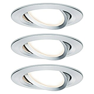 Paulmann Nova LED-Einbauleuchte (6,5 W, Aluminium, Warmweiß)
