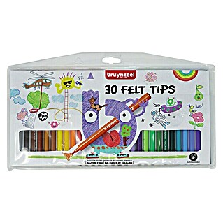 Talens Bruynzeel Set de marcadores de efecto lacado Felt tips (30 ud., Multicolor)