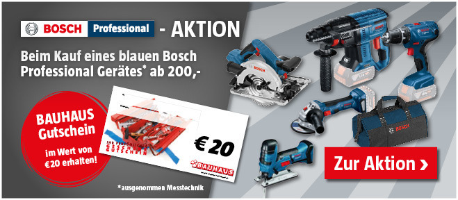 Aktion Bosch Professional ab 200 Euro