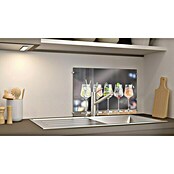 CUCINE Küchenrückwand (Fruity Gin, 60 x 40 cm, Stärke: 6 mm, Einscheibensicherheitsglas (ESG))