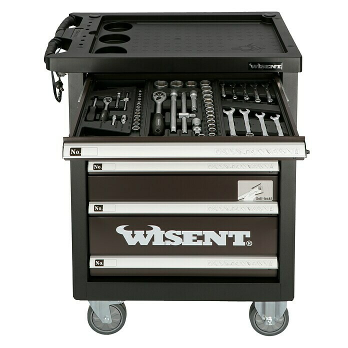 Wisent Werkstattwagen WW 5000 (Mit Werkzeug, Anzahl Schubladen: 7 Schubladen)