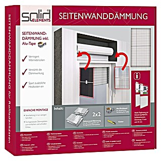 Solid Elements Zubehör-Set zur Rollladenkasten-Dämmung (3-tlg.)
