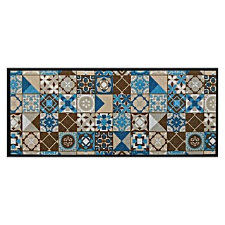 Alfombra de cocina Kitpic tiles (Azul, 120 x 50 cm, Poliamida y vinilo)
